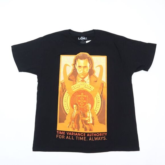Marvel Studios Loki Season 2 Poster Tee T-Shirt Hot Topic Black XL NEW NWT - Picture 1 of 6